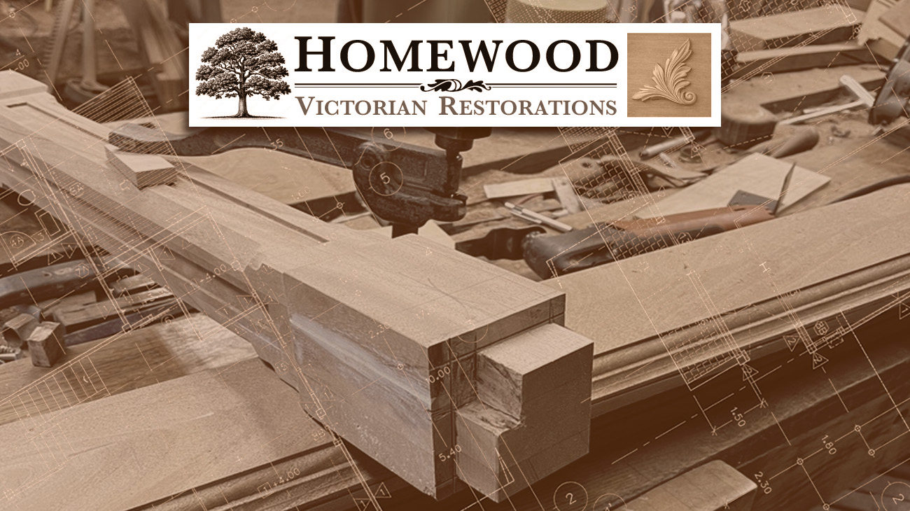 Woodworking tools at Homewood Victorian Restorations.